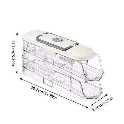 Multi Layer Combination Automatic Rolling Egg Box, Refrigerator Storage Box Dedicated Side Door Egg Tray, Refrigerator Egg Rack